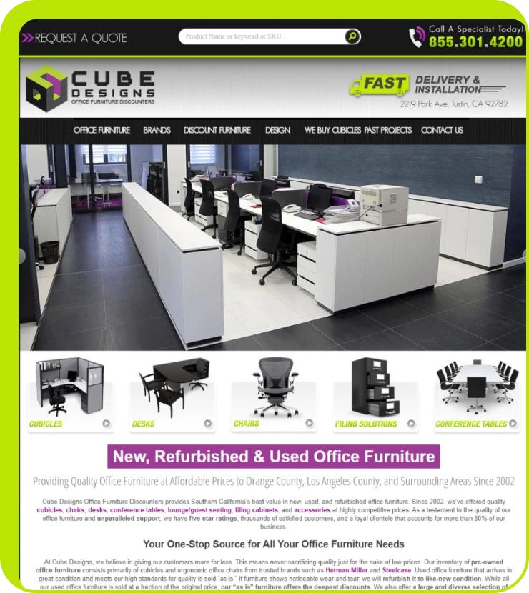 Cubedesign Magento online store