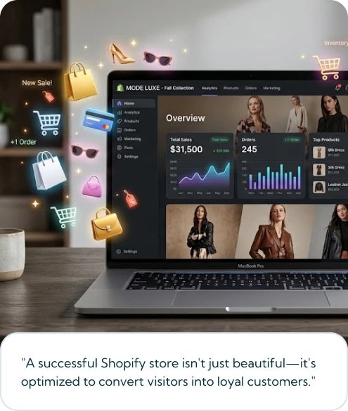 Custom Shopify store development services
